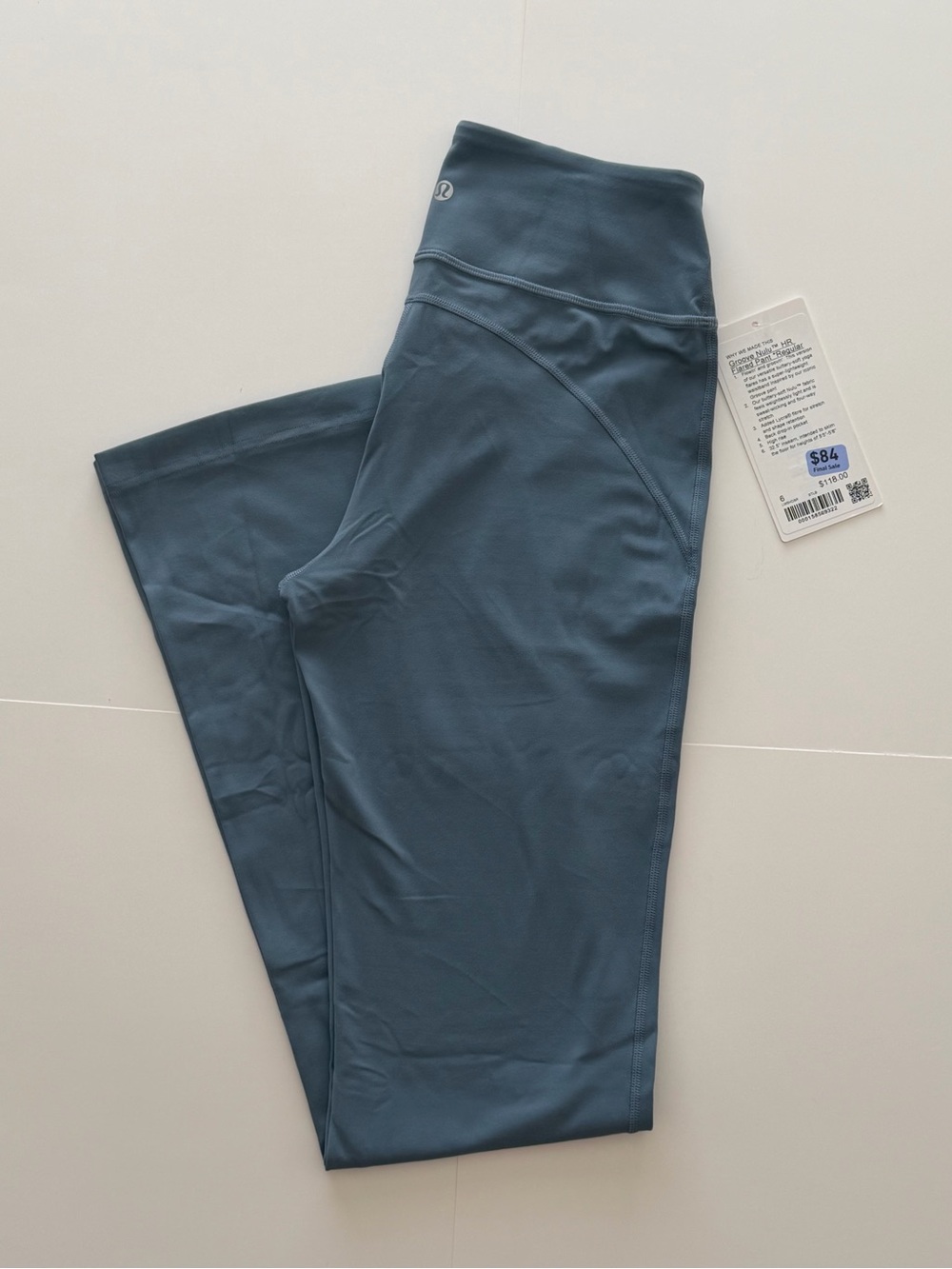 Lululemon Groove Nulu Flare Steel Blue size 6